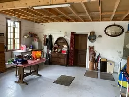 The garage, also laundry room and workshop.