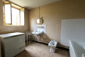 Bathroom with separate toilet