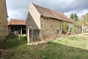 Back of the barns and view of the garage