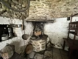 barbecue area in open barn