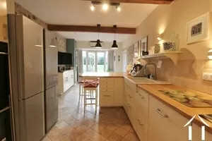 Kitchen looking out into the garden