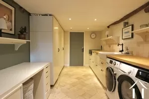 Laundry room with pantry in the back