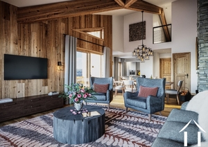 4-bedroom apartment + mountain corner - generous sizes - la ferme des pistes  Ref # C6006-A03 